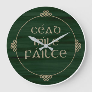 Horloge murale Ceald Mile, Décor Irlandais