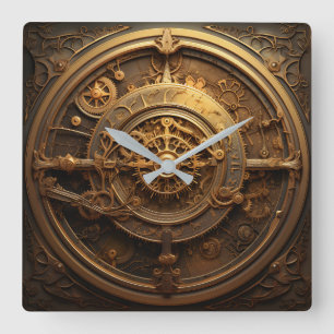 Horloge murale céleste Steampunk