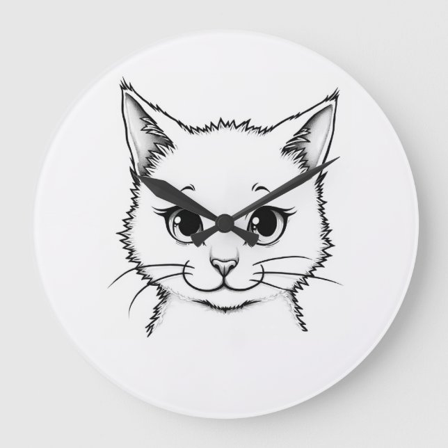 Horloge murale - Chat, Kitty (Recto)