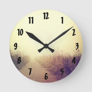 Horloge murale Chemin de promenade Sunrise Chemin