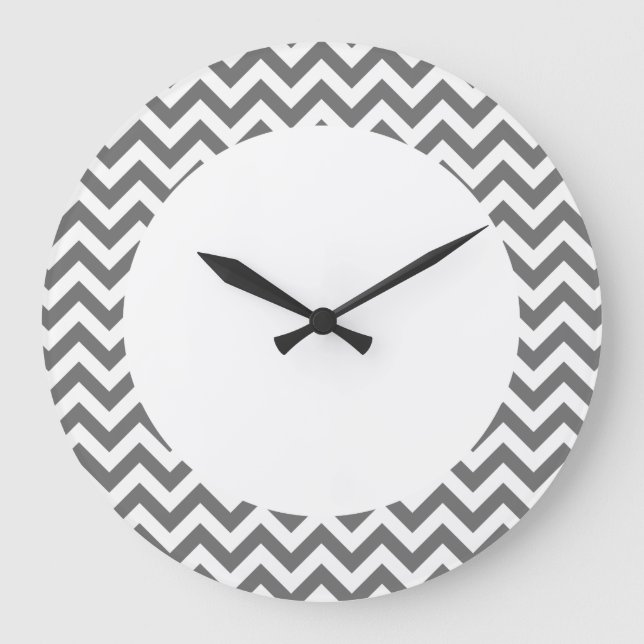 Horloge murale Chevron tendance (Recto)