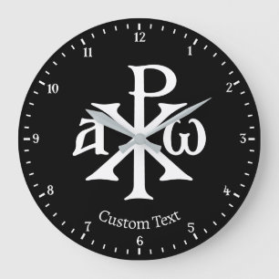 Horloge murale Chi Rho Christogram