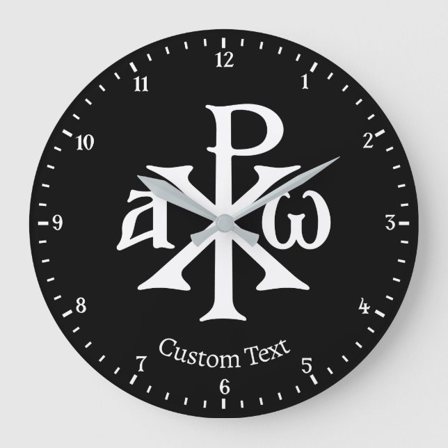 Horloge murale Chi Rho Christogram (Recto)