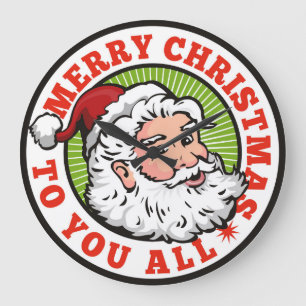 Horloge murale Christmas Santa