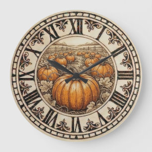 Horloge murale - Citrouille