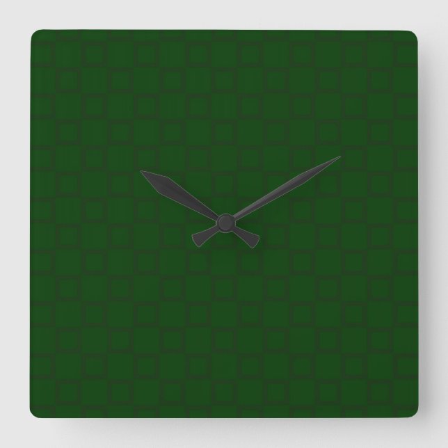 Horloge murale classique vert foncé (Recto)