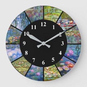 Horloge murale Claude Monet Peintures de nénuphars