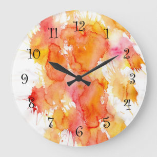 Horloge murale colorée de la cuisine