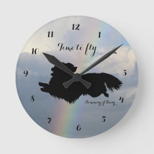 Horloge murale commémorative pour Chihuahua à long