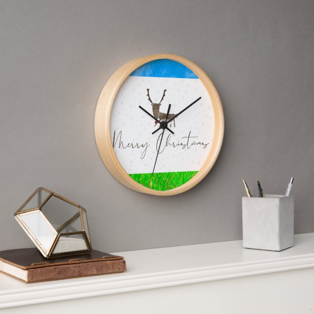 horloge murale conçue pour Noël (Bureau)