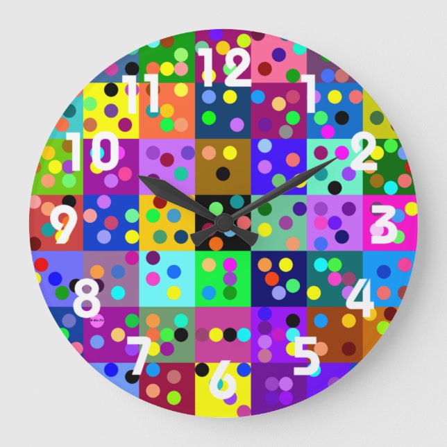 Horloge murale Confetti (Recto)