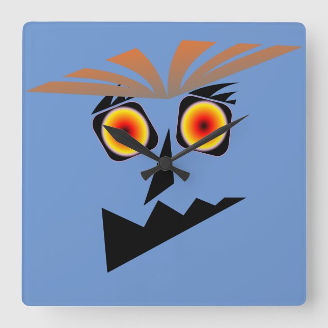 Horloge murale cool et funky. (Recto)