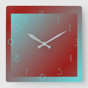 Horloge murale couleur Art déco