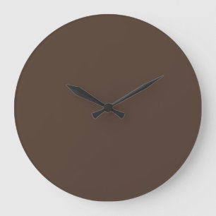 Horloge murale couleur solide - Brown foncé