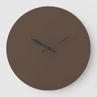 Horloge murale couleur solide - Brown foncé