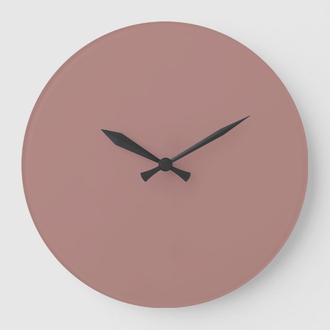 Horloge murale couleur solide - Rose poussiéreux (Recto)