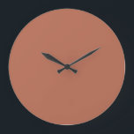 Horloge murale couleur solide - Terre chaude en te<br><div class="desc">Horloge murale couleur solide - Terre chaude en terre cuite</div>