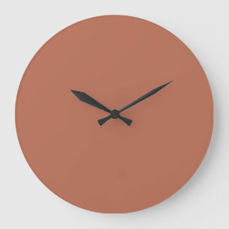 Horloge murale couleur solide - Terre chaude en te