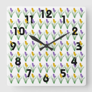 Horloge murale Crocus