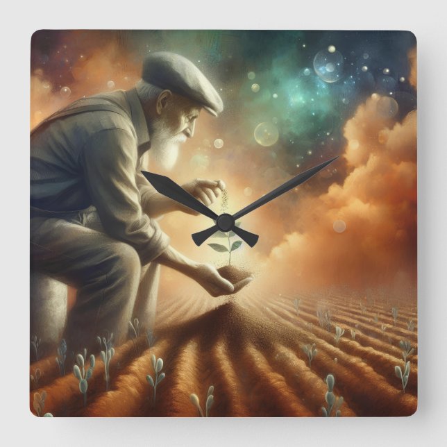 Horloge murale "Croissance éternelle" (Recto)