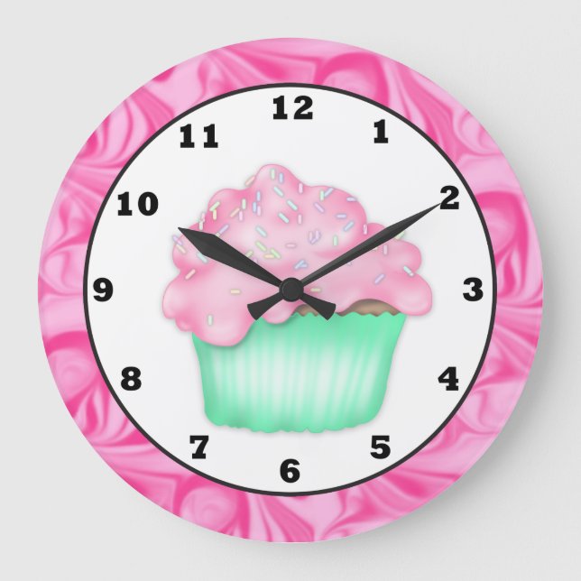 horloge murale cupcake doux (Recto)