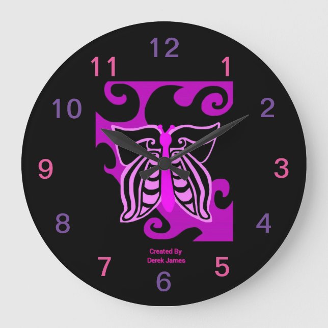 Horloge murale d'acrylique de conception de (Recto)