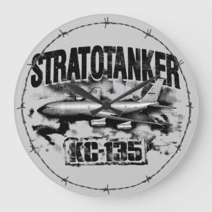 Horloge murale d'acrylique de KC-135 Stratotanker