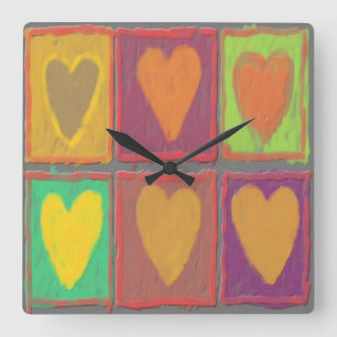 Horloge murale d'amour
