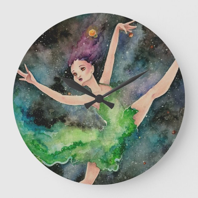 Horloge murale Danse avec l'univers (Recto)