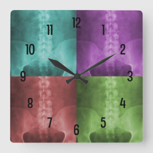 Horloge murale d'art de rayon X de Digitals