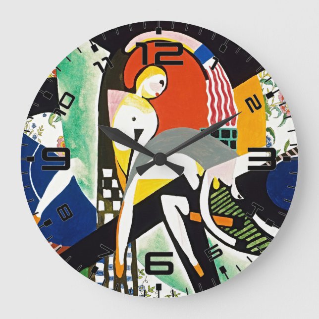 Horloge murale d'art moderne Orage (Recto)