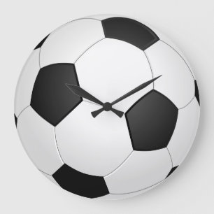 Horloge murale de balle de football