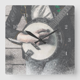 Horloge murale de banjo