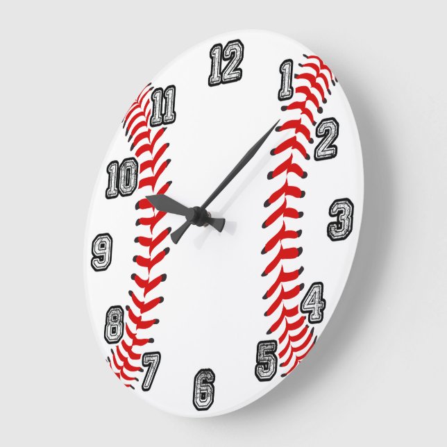 Horloge murale de baseball (Angle)