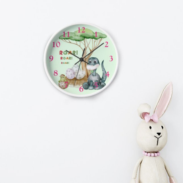 Horloge murale de bébé dinosaure mignon (Créateur téléchargé)