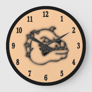 Horloge murale de bouledogue de gardien