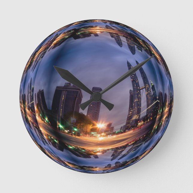 Horloge murale de bulle de savon d'illusion (Recto)