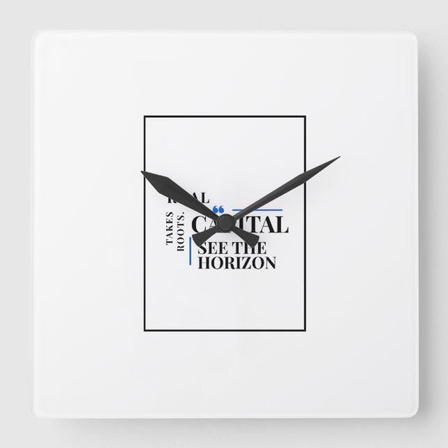 Horloge murale de bureau de finance décoration (Recto)