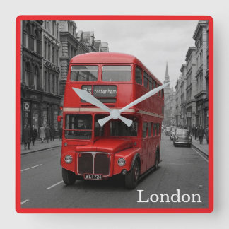 Horloge murale de bus londonien