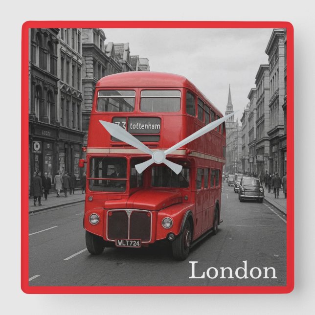 Horloge murale de bus londonien (Recto)