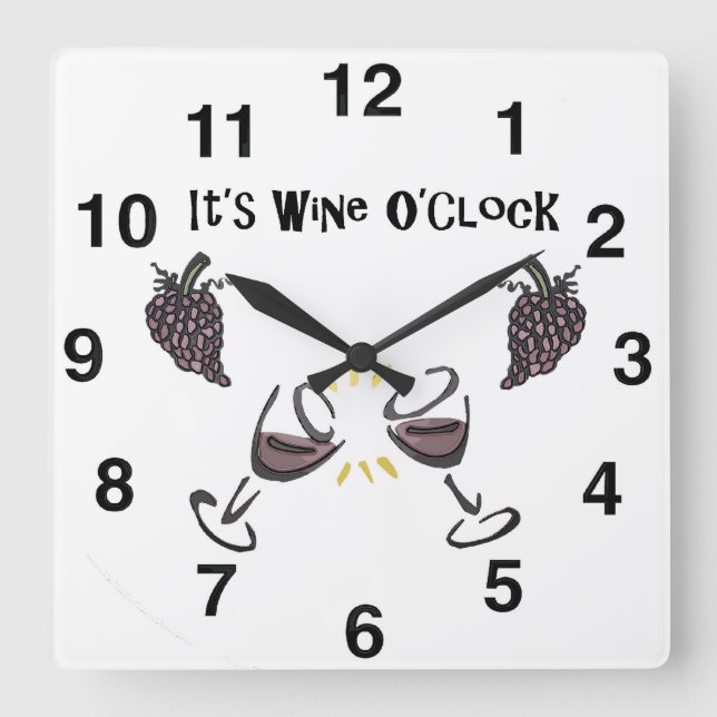 Horloge murale de buveurs de vin - amateurs de vin (Recto)