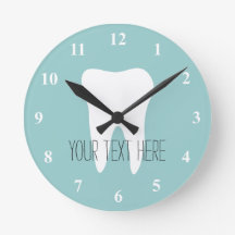 Horloge murale de cabinet dentaire avec logo de de