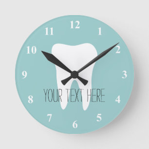 Horloge murale de cabinet dentaire avec logo de de