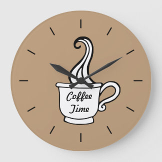 Horloge murale de café de moka