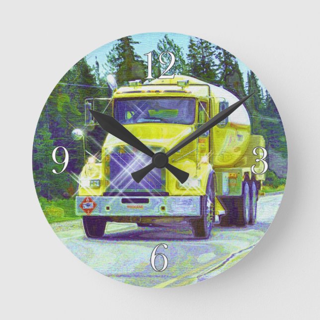 Horloge murale de camion-citerne aspirateur de (Recto)