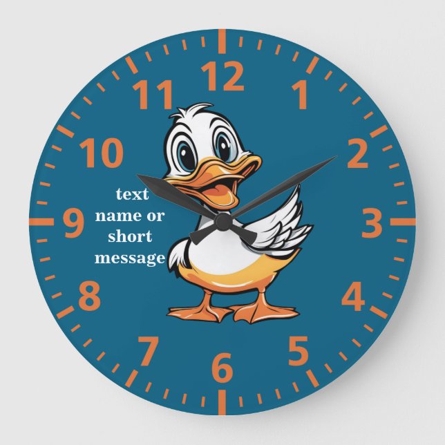Horloge murale de canard drôle (Recto)