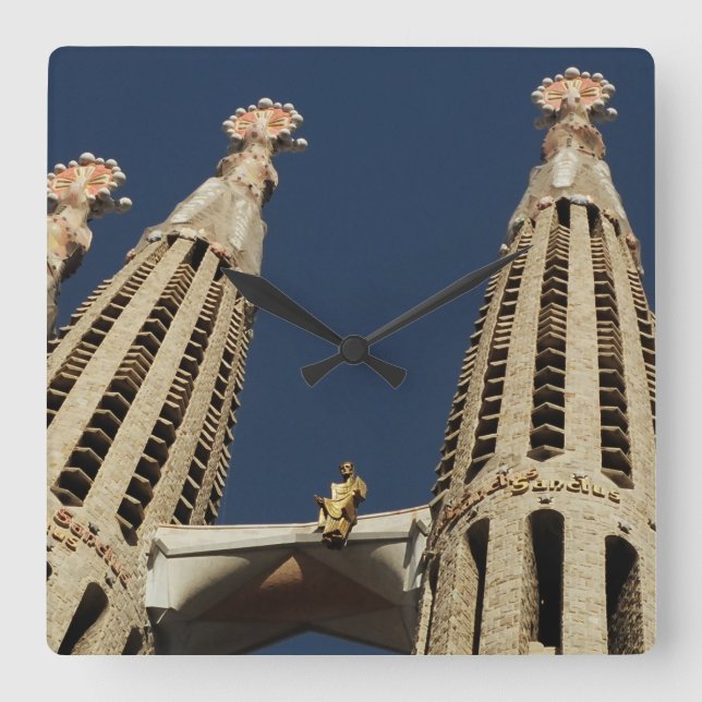 Horloge murale de carré d'église de Barcelone (Recto)