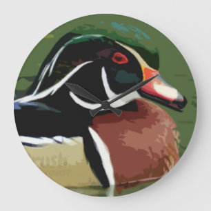 Horloge murale de chasse au canard, horloge murale