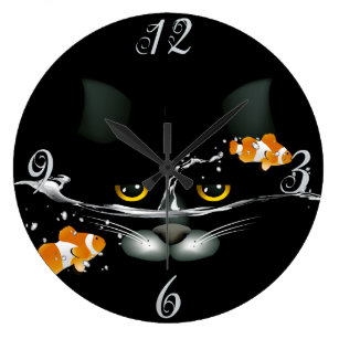 Horloges Chats Murales Zazzle Fr