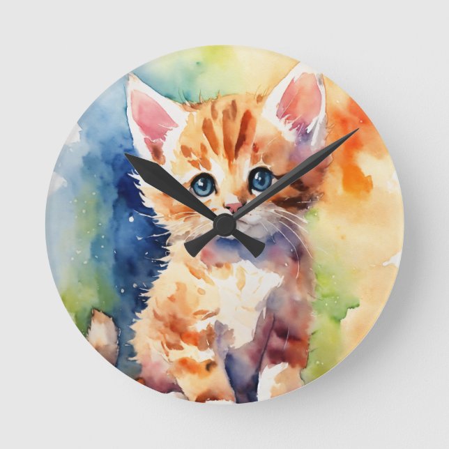 horloge murale de chat Extraordinaire (Recto)